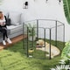 image 2 of PawHut Six-Panel Dog Playpen with Door, for Indoor, Outdoor, 100cm Tall