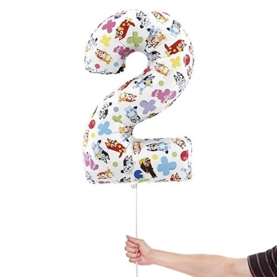 image 1 of Bluey Number 2 Giant Foil Helium Balloon 66cm / 26 in