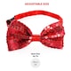 image 6 of Red Nose, Curly Wig & Sequin Bow Tie Red | One Size