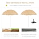 image 3 of Garden Patio Hawaii Beach Sun Umbrella Sunshade Outdoor Folding Tilting Parasol