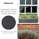 image 5 of Window Box Light Concrete Dark Grey Garden Planter L80 W17 H17.5 cm, 24 ltrs Cap.