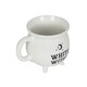 image 3 of Something Different White Witch Cauldron Mug - White/Black - One Size