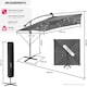 image 6 of Parasol Sunna - 250 x 250 cm with LED solar lighting, with protective cover Grey | Light Grey