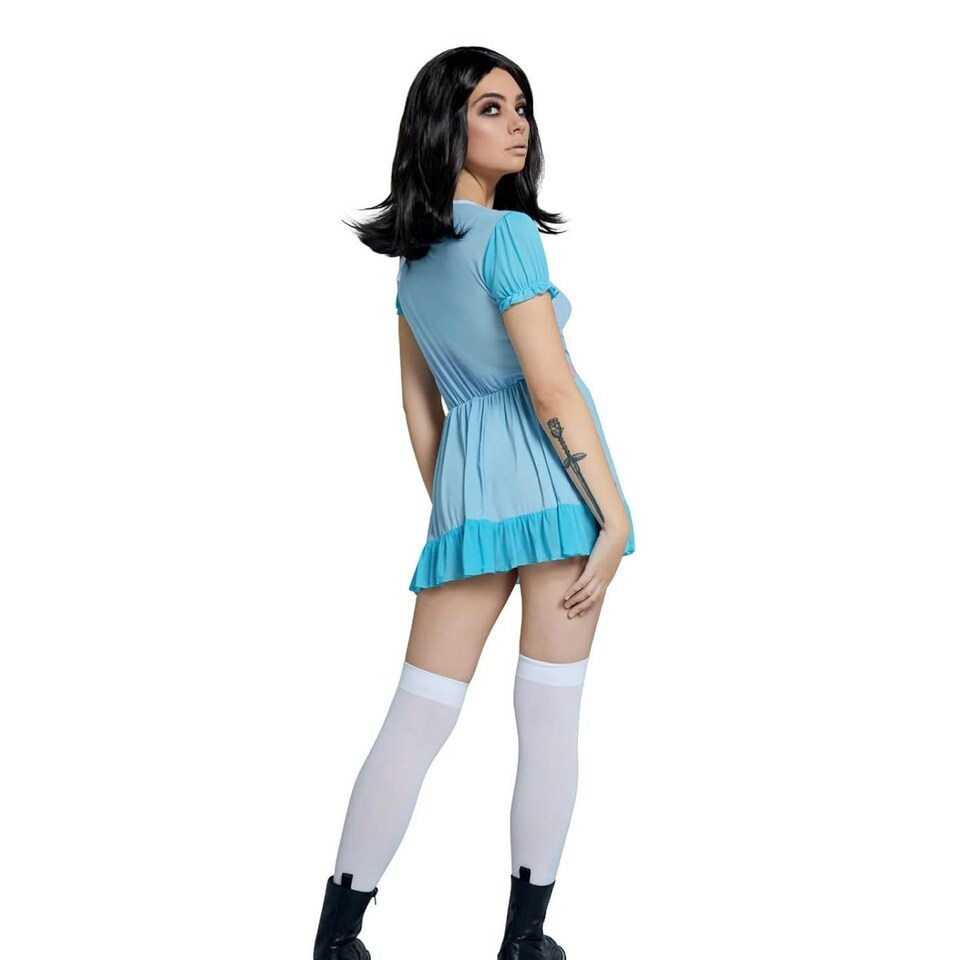 image 1 of Fever Womens/Ladies Freaky Twin Costume Set - Blue - M M