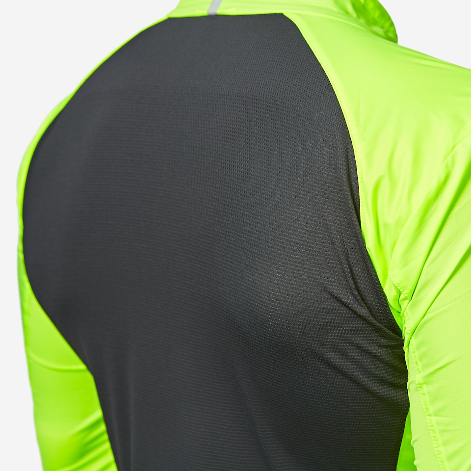 image 1 of Decathlon Men's Long-Sleeved Ultra-Light Road Cycling Windbreaker Racer - Yellow