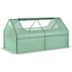 image 1 of Outsunny Raised Garden Bed Planter Box with Greenhouse, Large Window, Clear