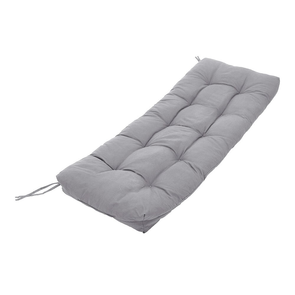 Living and Home Patio Bench Seating Cushion, 130x50cm, Light Grey
