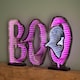 image 3 of 60cm Light up Halloween BOO Infinity Decoration with Pink and White LEDs