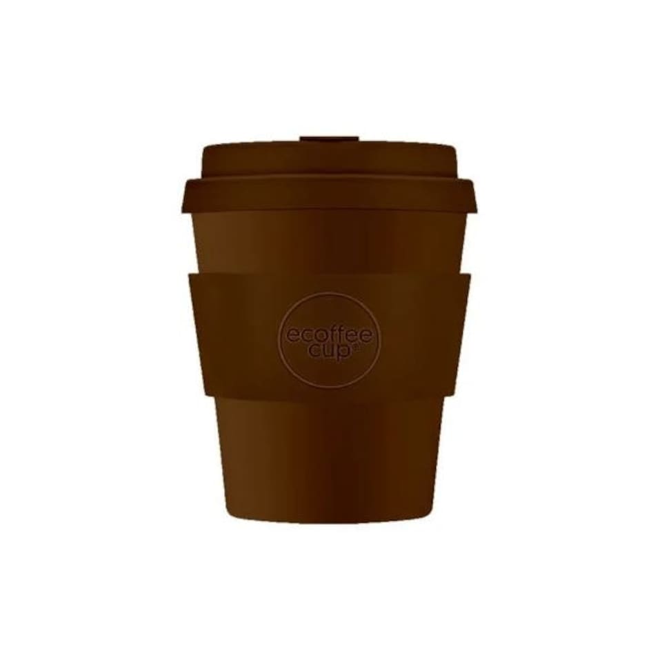 image 1 of Ecoffee Cup 8oz 240ml Reusable Eco-Friendly 100% Plant Based Coffee Cup with Silicone Lid & Sleeve - Melamine Free Travel Mug N/A | Spooky Action At A Distance