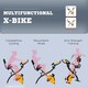 image 8 of HOMCOM 2-In-1 Folding Exercise Bike with 8-Level Magnetic Resistance Yellow