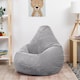 image 3 of Dalton Kids Beanbag Corduroy Light Grey Set of 2 | Grey | Light Grey | M | 2