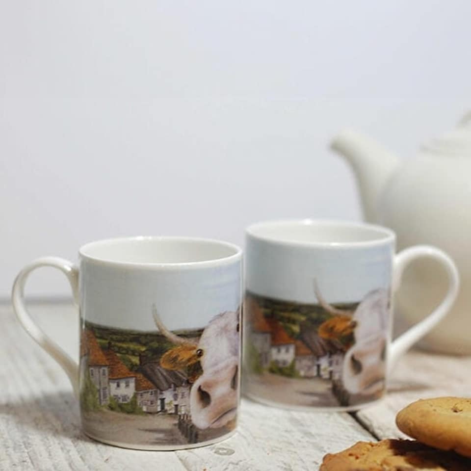 image 1 of Lucy's Farm Moo Selfie at Gold Hill Cow Regular Mug