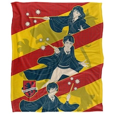 Harry Potter Cartoon Harry, Ron And Hermione Blanket - Multicoloured - One Size