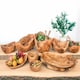 image 2 of Verano Spanish Ceramics Olive Wood Curved Floating Fruit Basket - 45cm | Brown | 1