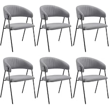 Dining Chair Bedano - woven fabric, padded, 150 kg load capacity | Grey | grey | 6