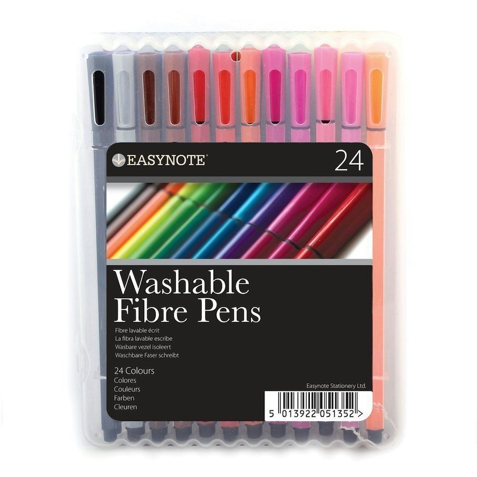 image 1 of Easynote Washable Fibre Pens (Pack of 24)