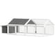 image 1 of PawHut Wooden Chicken Run with Nesting Box, Openable Roof, for 4-8 Chickens