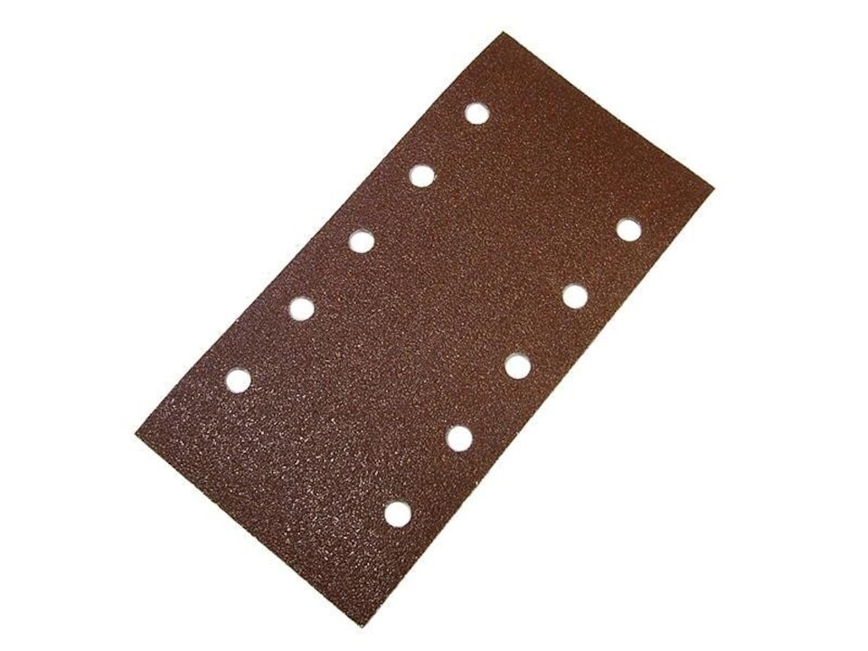 Faithfull 1/2 Orbital Sanding Red Hook & Loop Punched Assorted (Pack Of 5)