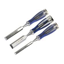 Irwin Marples M750 Splitproof Pro Bevel Edge Chisel - Multi Colour - Set of 3