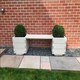 image 3 of Suffolk Double Planter Bench - Wood - L180 x W40 x H40 cm Brown
