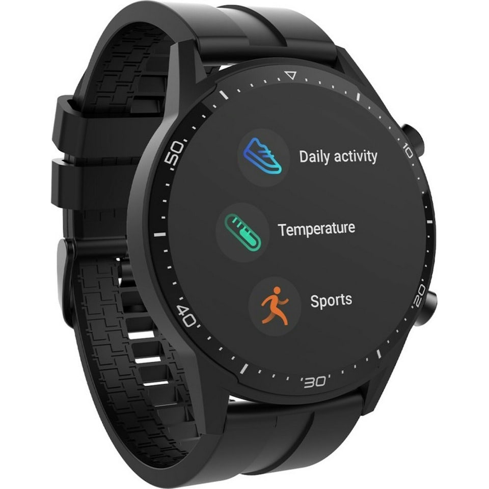image 1 of Prixton Unisex Adult SWB26T Smart Watch - Solid Black - One Size