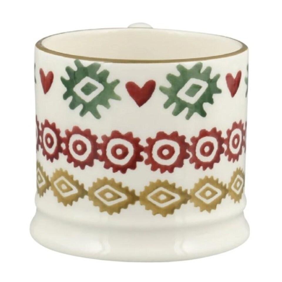 image 1 of Espresso Mug: 1 x 125ml Emma Bridgewater Christmas Joy Espresso Mug, Ceramic White
