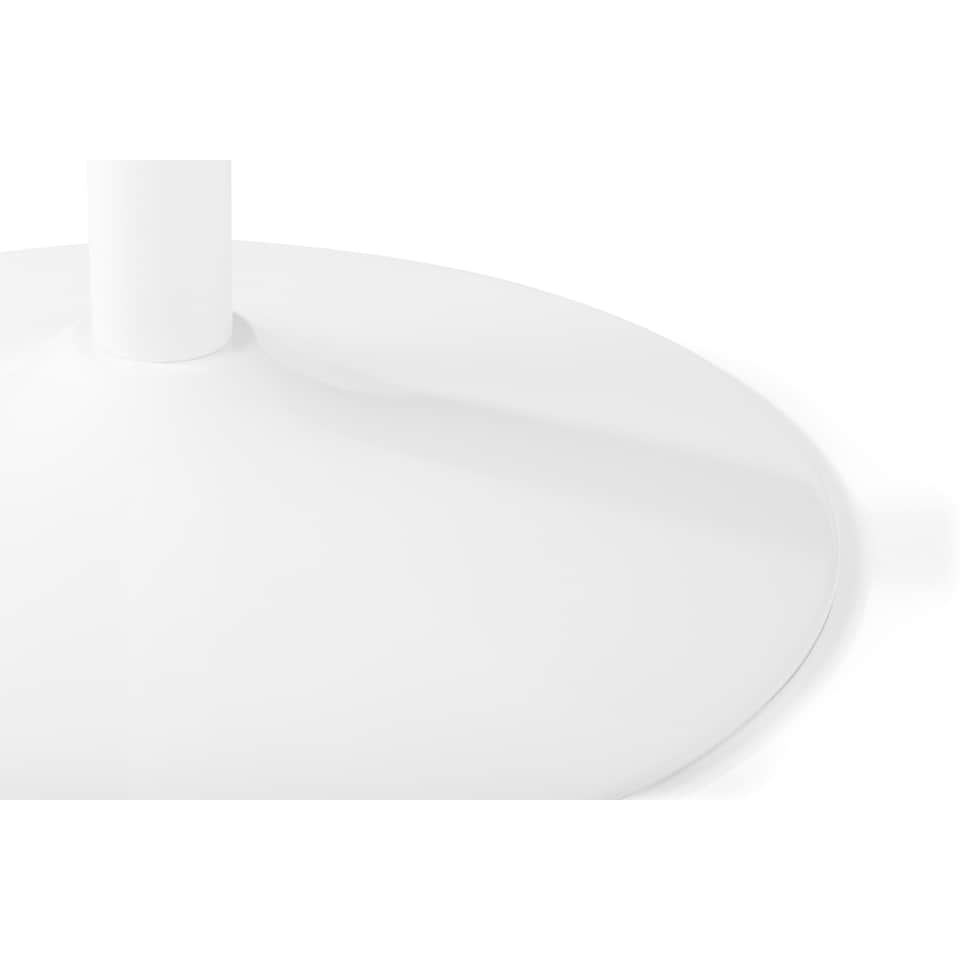 image 1 of Blanco Round White Pedestal Table