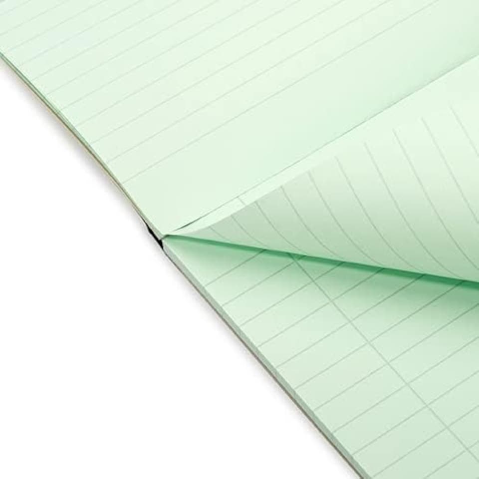 image 1 of Rhino 100 Page 8mm Lined with Margin Refill Pad Green A4 1 Pack