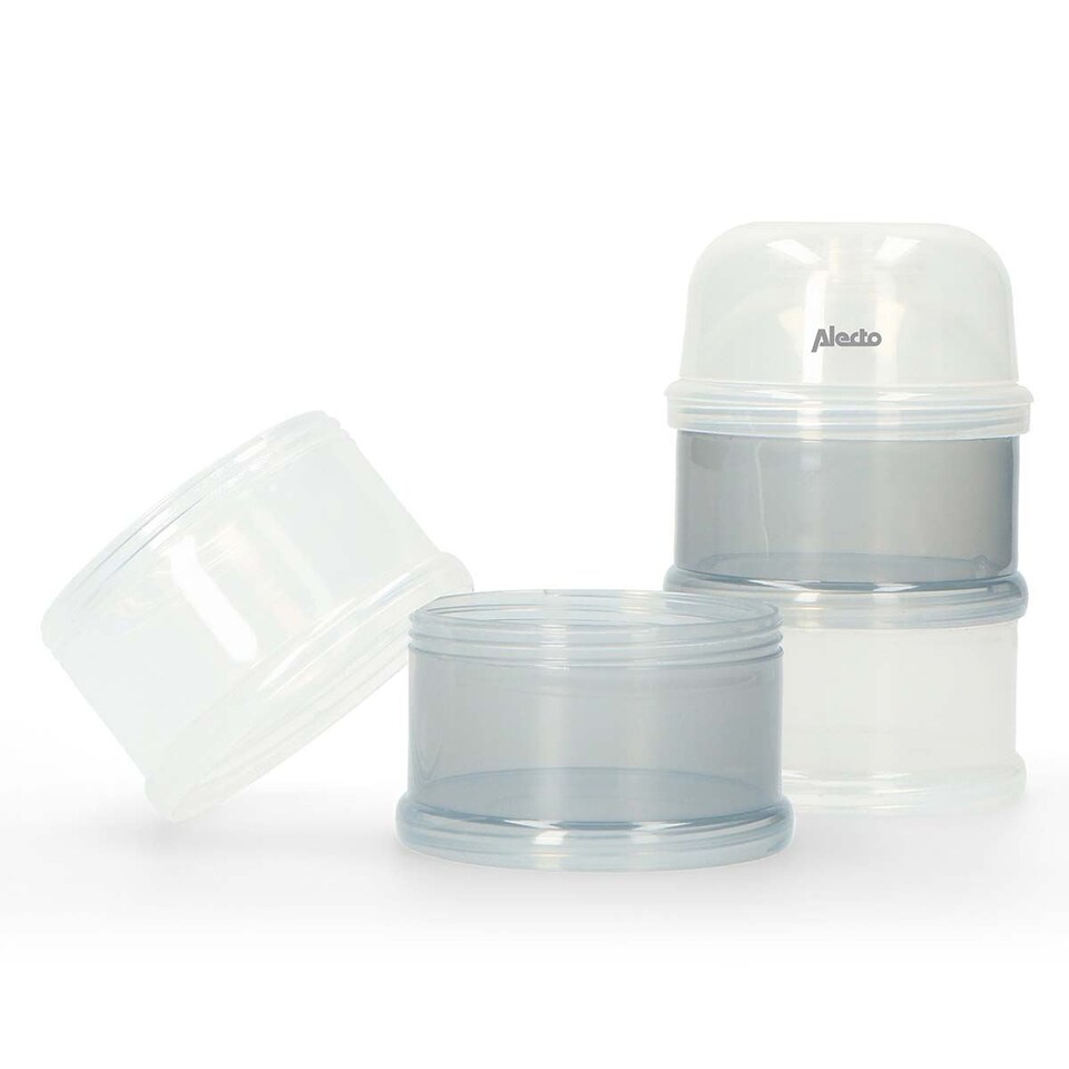 image 1 of Alecto BF-4 Baby Formula Dispenser, Milk Powder Tower with 4 Stackable Storage Containers, BPA-Free, Portable Feeding Solution for Home & Travel
