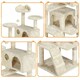 image 4 of Yaheetech 156 cm Multilevel Indoor Cat Climbing Frame Beige
