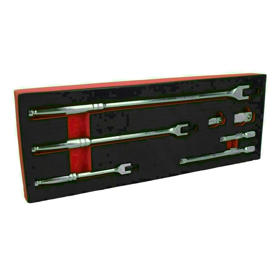 image 1 of 1/4in 3/8in + 1/2in Drive Breaker Bars + Extensions + Step Up Socket Adaptors