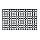 image 1 of Nicoman Rubber Ring Scraper Doormat 75x45cm | Black | 75x45cm