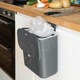 image 2 of Dihl Anthracite 9L Hanging Trash Bin with Lid Grey