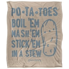 Lord Of The Rings Po Ta Toes Quote Blanket - Multicoloured - One Size