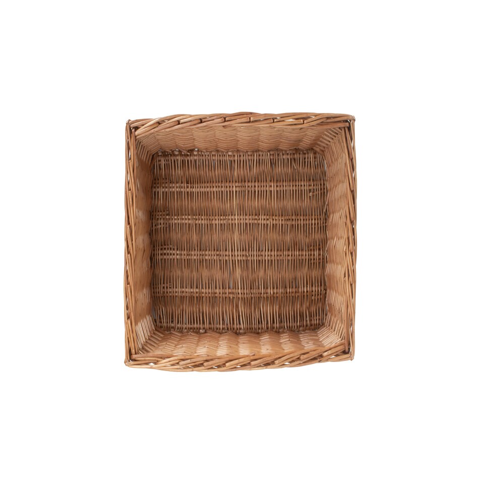 image 1 of Double Steamed Open Wicker Storage Basket Brown | Brown | XL