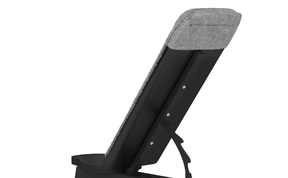 image 1 of Cotton Gym Towel with Zip Pocket - Grey | Grey