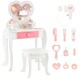 image 1 of COSTWAY 2-in-1 Kids Vanity Set Makeup Table & Chair Set
