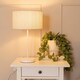image 3 of ValueLights Charlie White Table Lamp Grey Shade