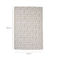 image 4 of Outdoor Plastic Rug Wool-Look Anti-Slip Durable Garden Patio Conservatory Carpet Mat - Beige ZigZag | Brown | Beige