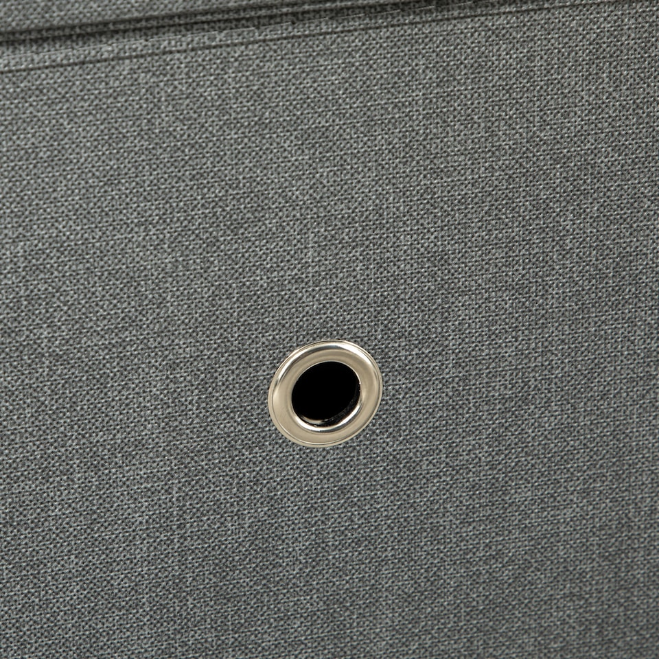 image 1 of HOMCOM Clothes Rail, Metal Coat Stand, Garment Rack with 2 Fabric Storage Drawers, Single Wardrobe for Bedroom, Hallway, Rustic Brown and Grey