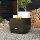 image 6 of Outsunny Smokeless Fire Pit, Square Metal Bonfire Stove, Black | Black | Black | 48 x 48 x 41 cm