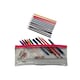 image 3 of Stationery Filled Pink Zip 13x5" Pencil Case with Colouring Pencils