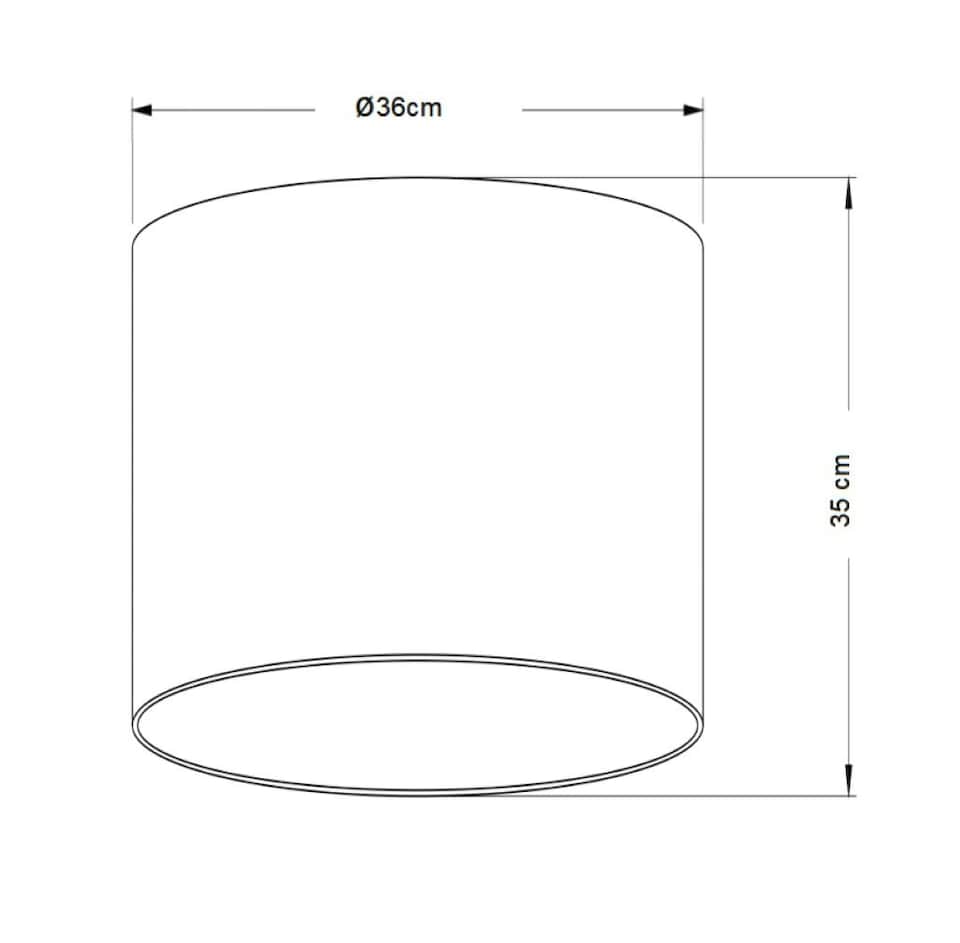 image 1 of 14" Black Velvet Cylinder Light Shade Gold Inner | Black