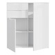 image 4 of Sienna Chest of Drawers in White/White High Gloss