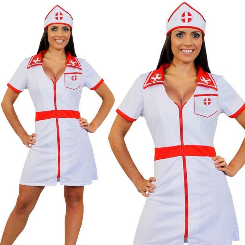 image 1 of Nurse Costume White | L