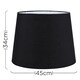image 3 of ValueLights Aspen Black Floor Lamp Shade