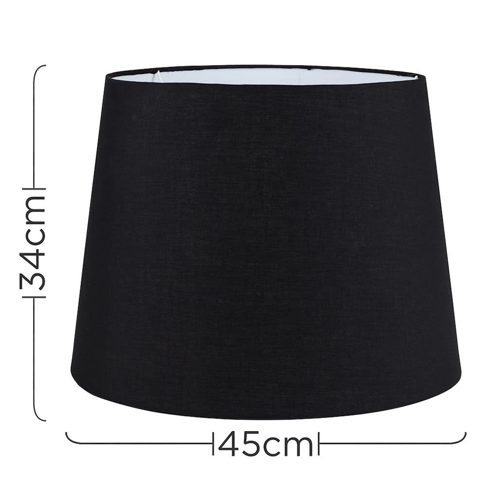 image 1 of ValueLights Aspen Black Floor Lamp Shade