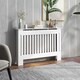 image 10 of HOMCOM Radiator Cover Painted Slatted MDF Cabinet Lined Grill 152x19x81cm