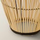 image 5 of ValueLights Solar Powered Outdoor Natural Bamboo Floor Lamp with Drum Shade | Cream