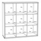 image 4 of Mauro 3x3 Storage Unit in Concrete Grey